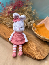 Knitty Critters Crochet Kit - Easter - Bunny with Pink Dress