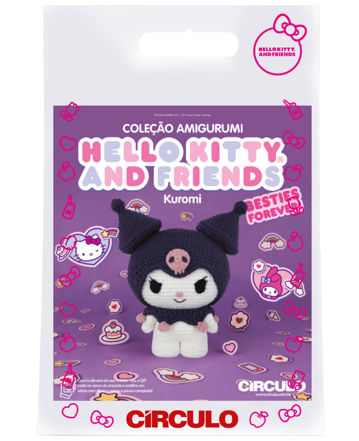 Hello Kitty and Friends - Amigurumi Crochet Kit- Kuromi
