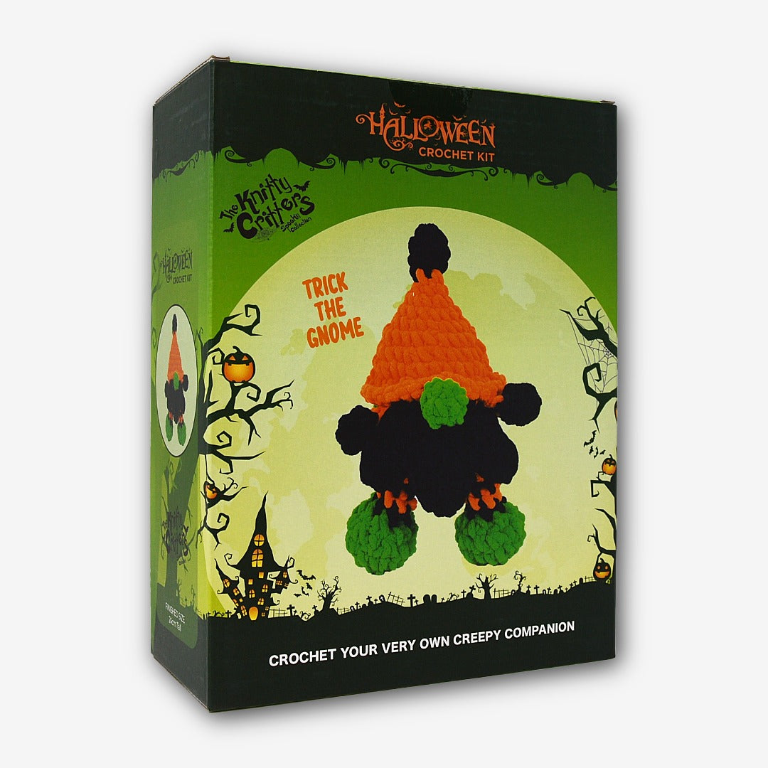 Knitty Critters - Halloween Amigurumi Crochet Kit - Trick The Gnome