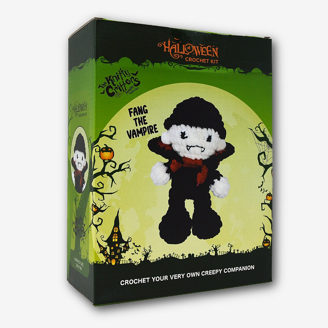 Knitty Critters - Halloween Amigurumi Crochet Kit - Vampire