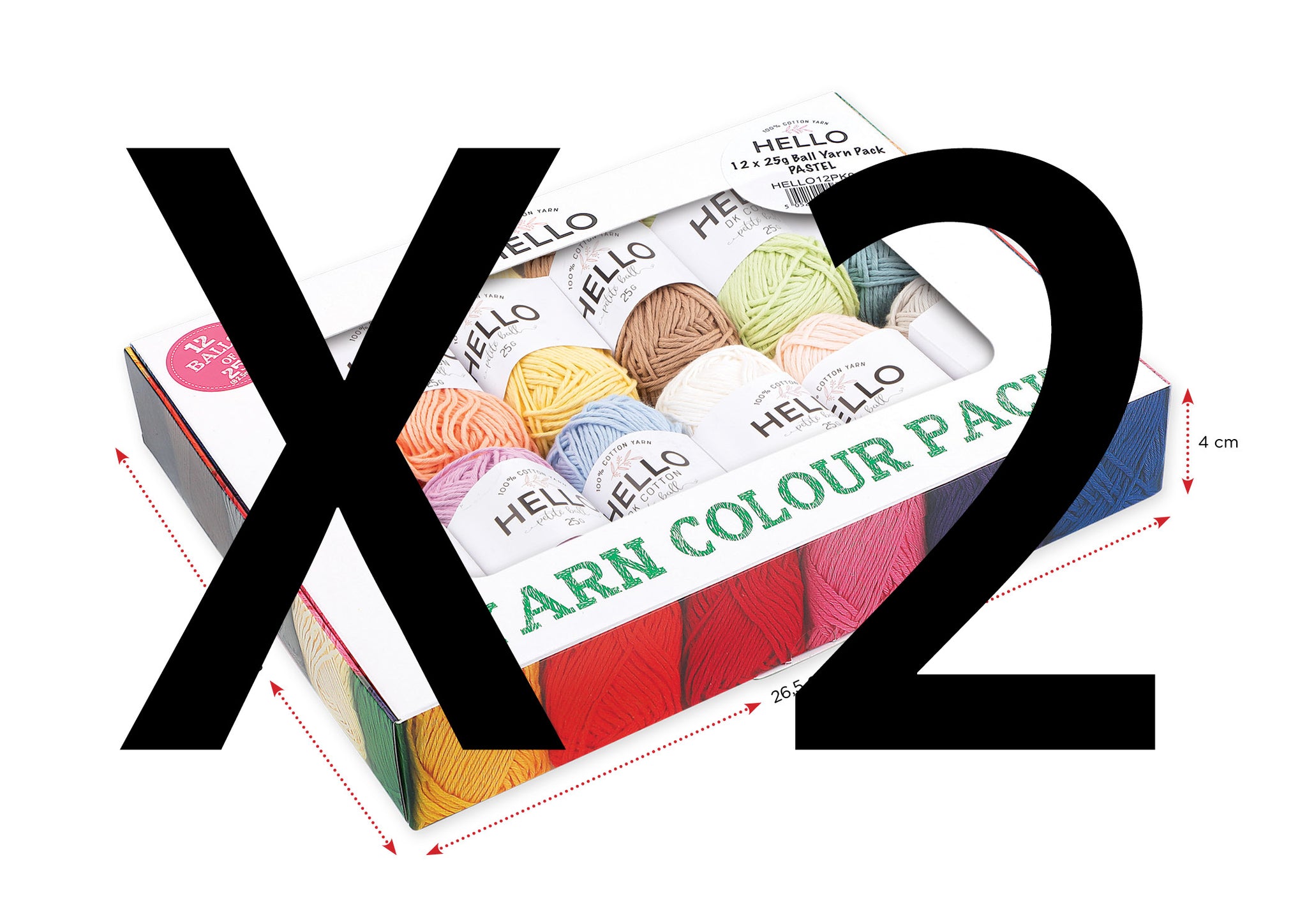 Hello Cotton 12pk - Pastel MULTIBUY