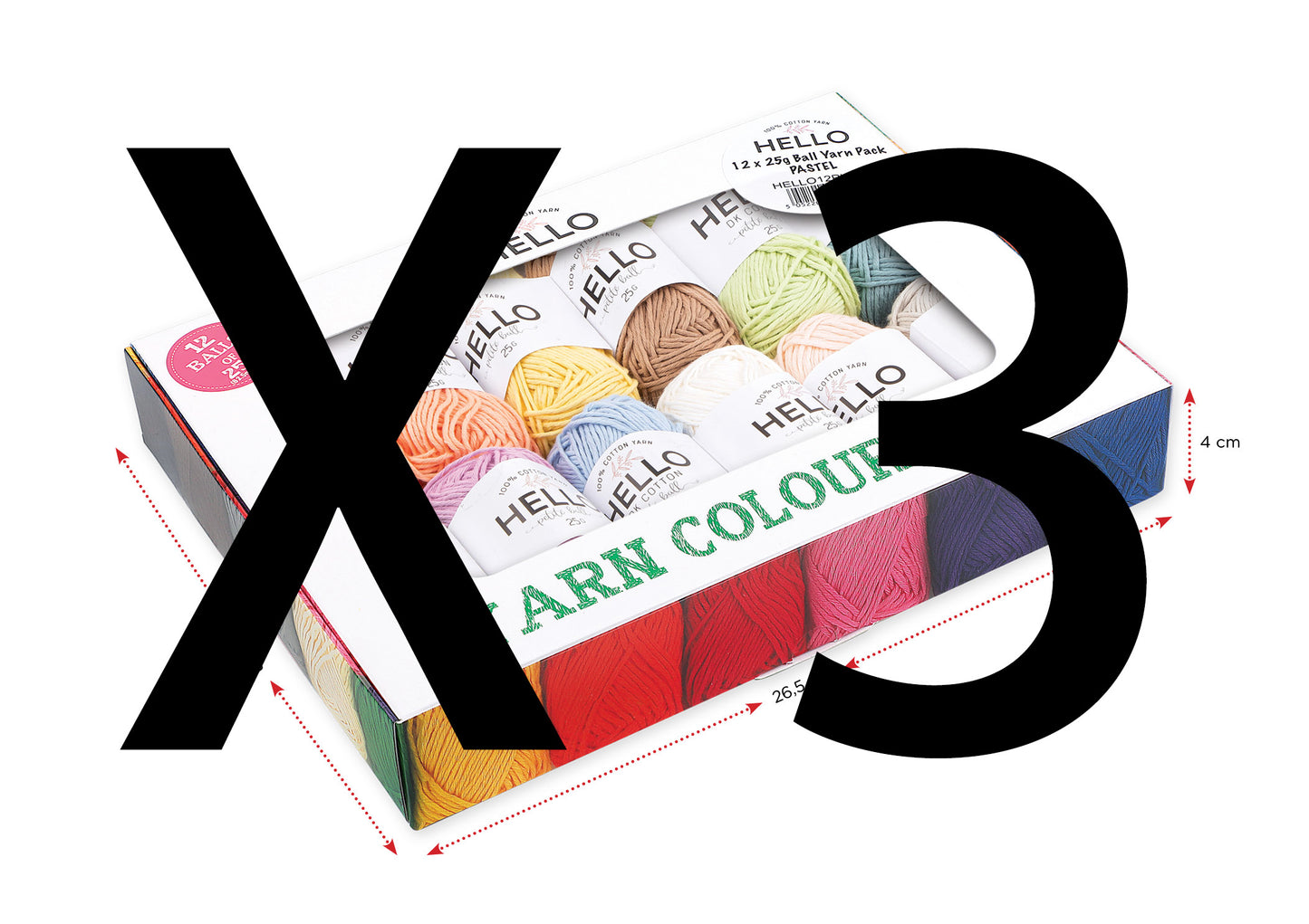 Hello Cotton 12pk - Pastel MULTIBUY