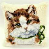 Vervaco Latch Hook Cushion Kit Kitten 40cm x 40cm