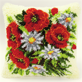 Vervaco Latch Hook Cushion Kit Poppies 40cm x 40cm