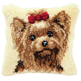 Vervaco Latch Hook Cushion Kit Yorkshire Terrier 40cm x 40cm
