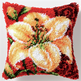 Vervaco Latch Hook Cushion Kit Tiger Lily 40cm x 40cm
