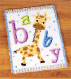 Vervaco Latch Hook Rug Kit Baby Giraffe PN-0149292