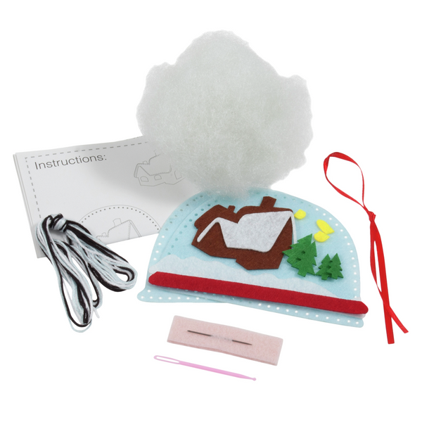 Felt Christmas Decoration Kit: Snow Globe