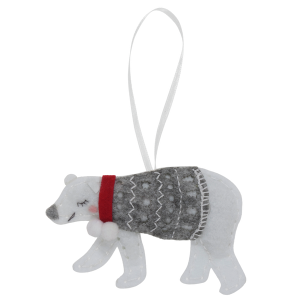 Felt Christmas Decoration Kit: Polar Bear