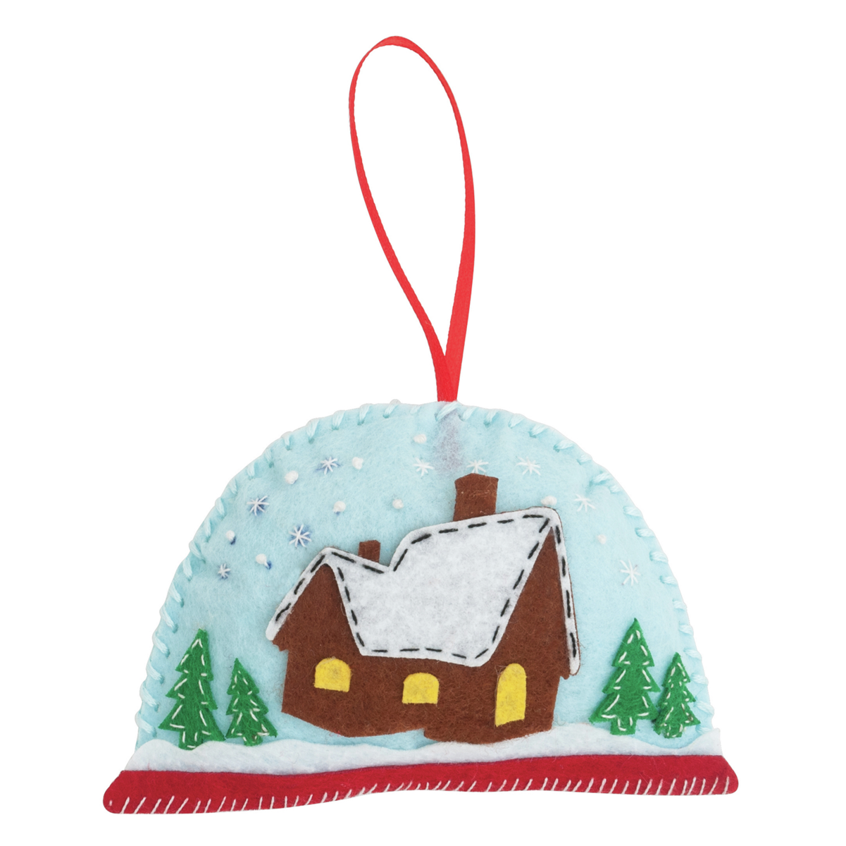 Felt Christmas Decoration Kit: Snow Globe
