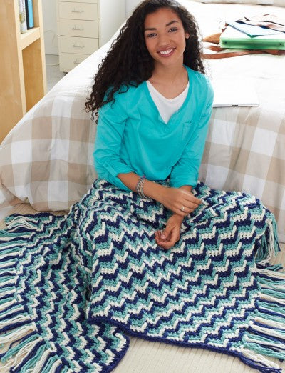 KNITTING PATTERN - Softee Chunky - Colour Lovers Afghan