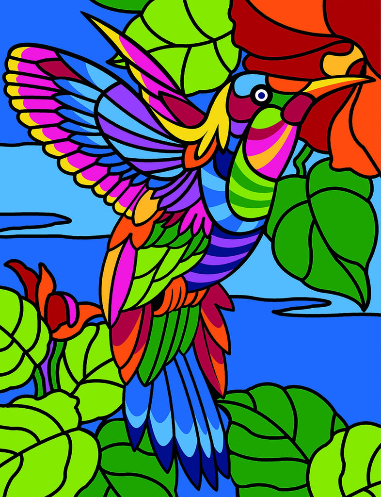 Margot Printed Tapestry Canvas - 50 x 65cm - Hummingbird