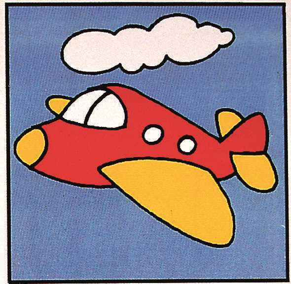 Printed Children's Canvas Tapestry Kit - Plane