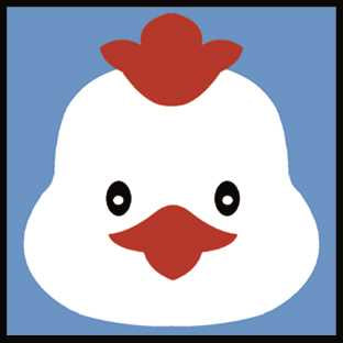Printed Children's Canvas Tapestry Kit - Chicken