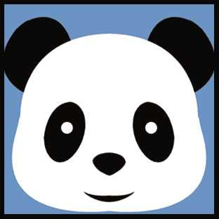 Printed Children's Canvas Tapestry Kit - Panda
