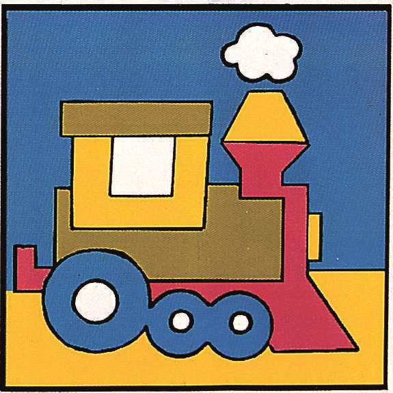 Printed Children's Canvas Tapestry Kit - Train