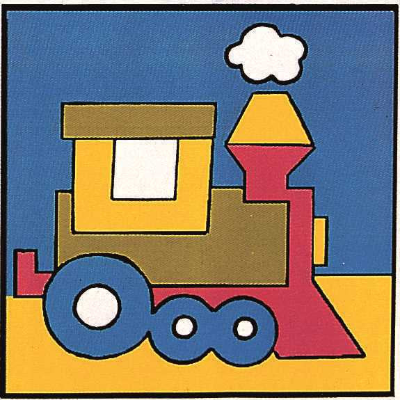 Printed Children's Canvas Tapestry Kit - Train