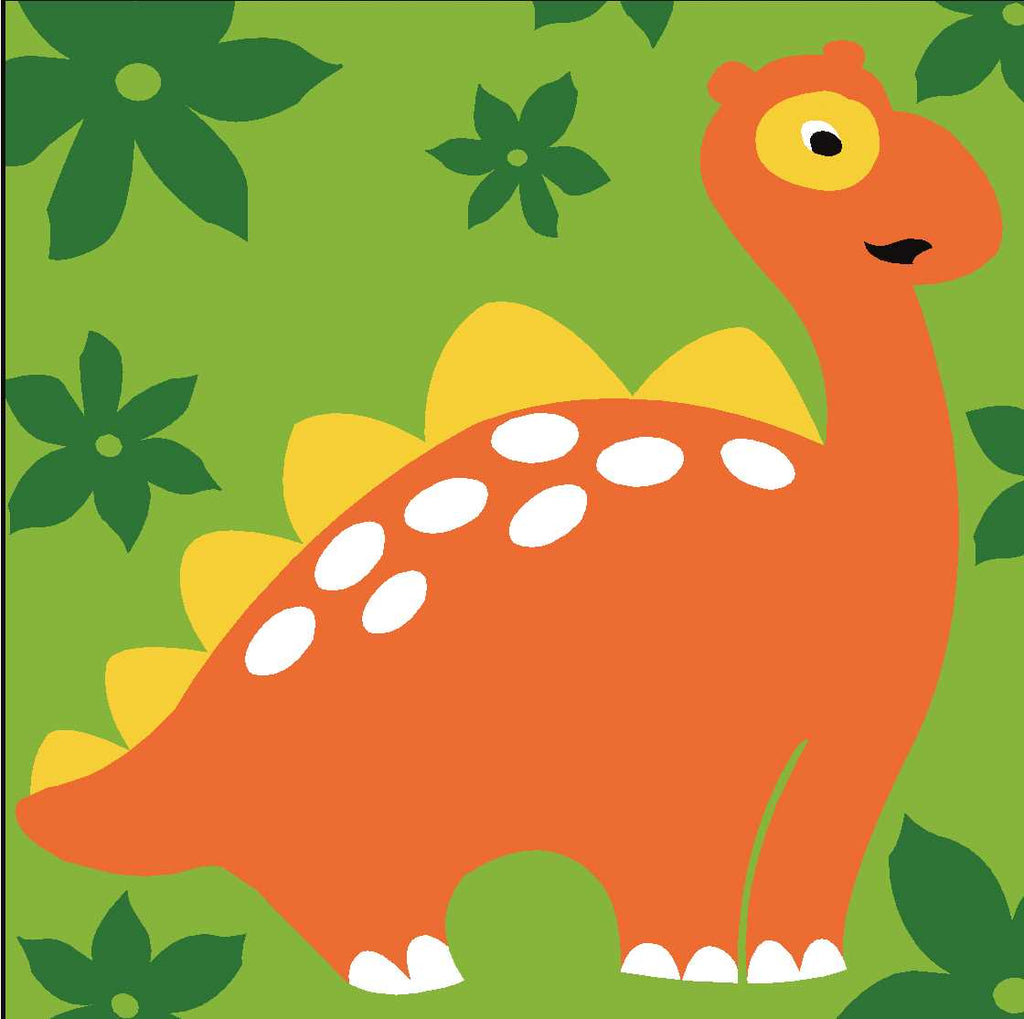 Printed Children's Canvas Tapestry Kit - Dino