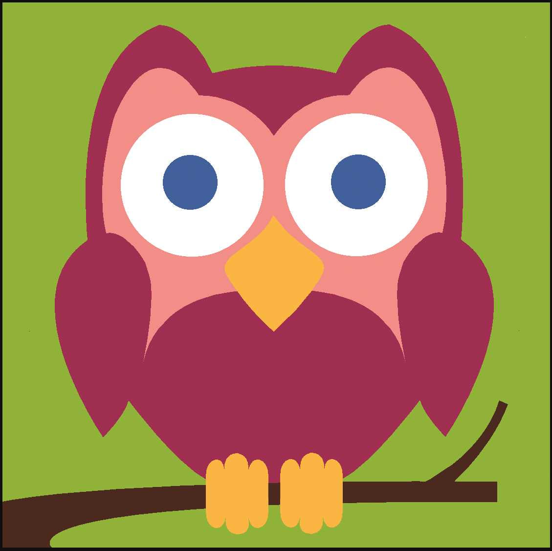 Printed Children's Canvas Tapestry Kit - Owl