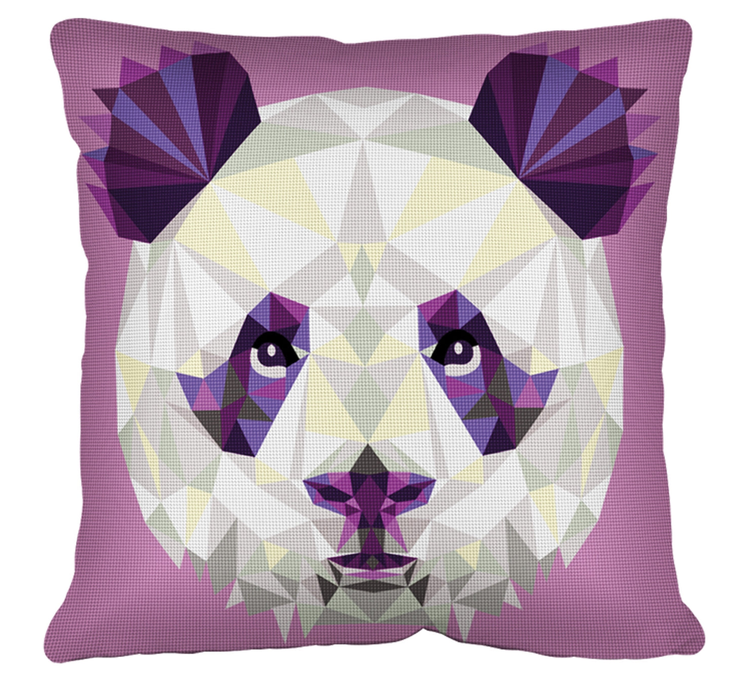 Printed Canvas Tapestry Cushion Kit - Panda