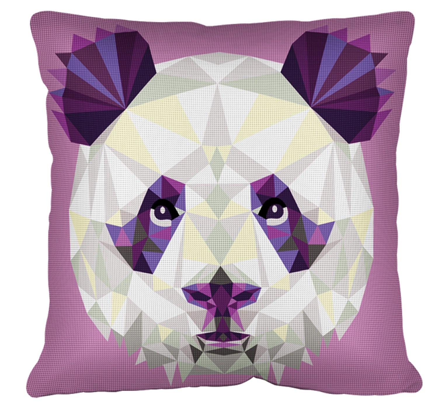 Printed Canvas Tapestry Cushion Kit - Panda