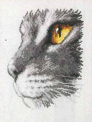 Vervaco Cross Stitch Kit Cat's Eye 14ct PN-0011869
