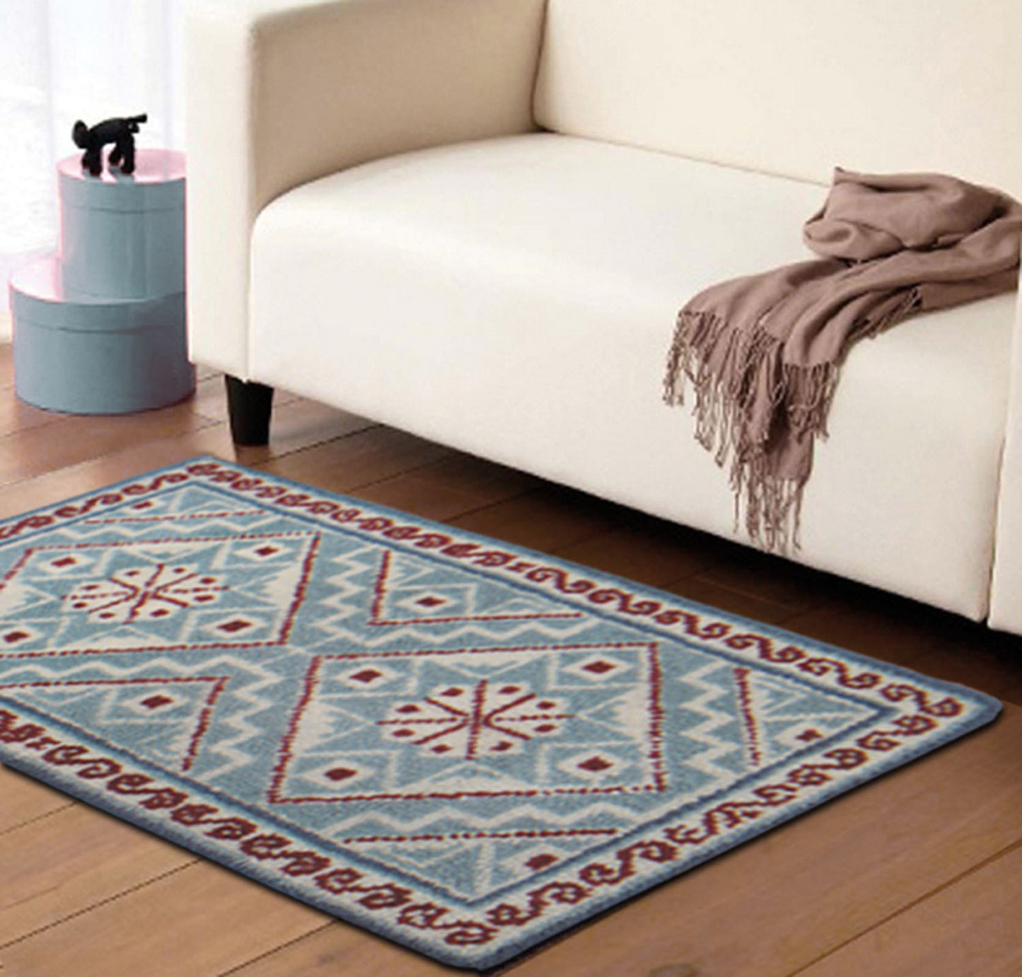 Printed Canvas Latch Hook Rug Kit - Mosaic 50cm x 100cm