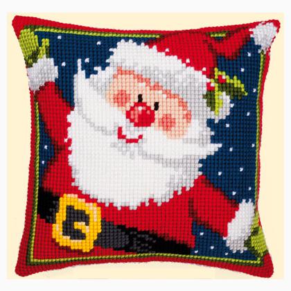 Vervaco Cushion Cross Stitch Kit Santa PN-0008725