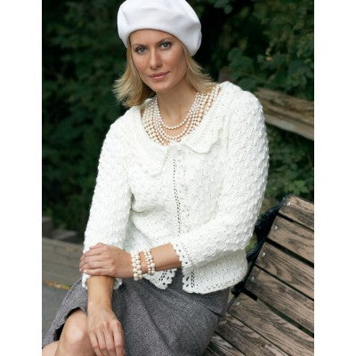 KNITTING PATTERN - Satin - Lace Edge Cardigan