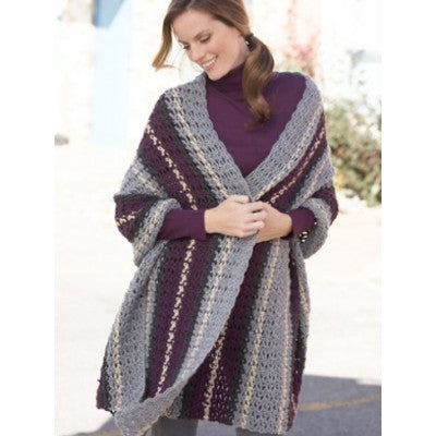 CROCHET PATTERN - Caron Simply Soft - Afternoon Wrap Crochet Pattern