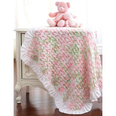 KNITTNG PATTERN - Baby Sport - Lacy Blanket To Knit Knitting Pattern