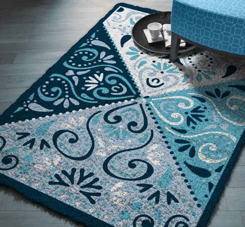 Printed Canvas Latch Hook Rug Kit - Corail 100cm x 150cm