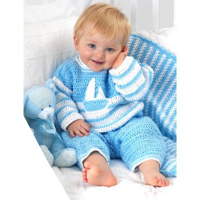 CROCHET PATTERN - Co-Ordinates - Sailor Suit Crochet Pattern