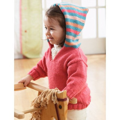 KNITTING PATTERN - Softee Baby - Striped Hoodie