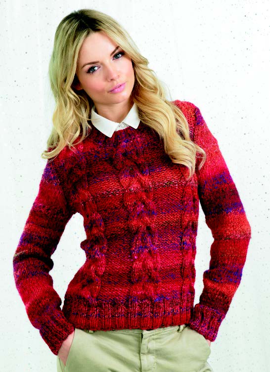 KNITTING PATTERN - Marble Chunky - Sweater JB246 - Readicut