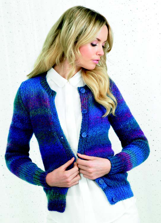 KNITTING PATTERN - Marble Chunky - Cardigan JB247 - Readicut