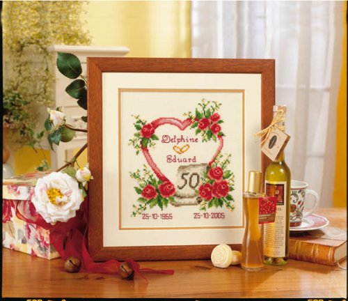 Vervaco Cross Stitch Kit Anniversary 14ct PN-0012147