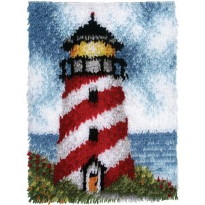 Wonderart Latch Hook Rug Kit Sailor's Beacon 38x50cm