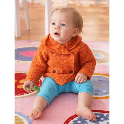 KNITTING PATTERN - Softee Baby - Gather Stitch Hooded Jacket