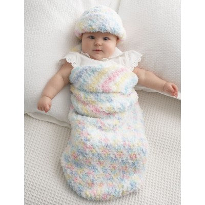 CROCHET PATTERN - Pipsqueak - Baby Cocoon & Hat Crochet Pattern