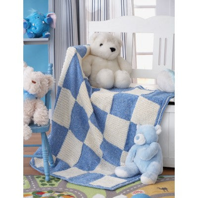 KNITTING PATTERN - Baby Co-Ordinates - Baseball Blanket