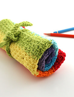 KNITTING PATTERN - Lily Sugar 'n Cream - Bright Pencil Case