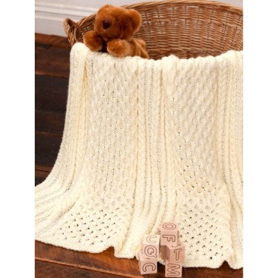 KNITTING PATTERN - Irish Eyes Baby Blanket