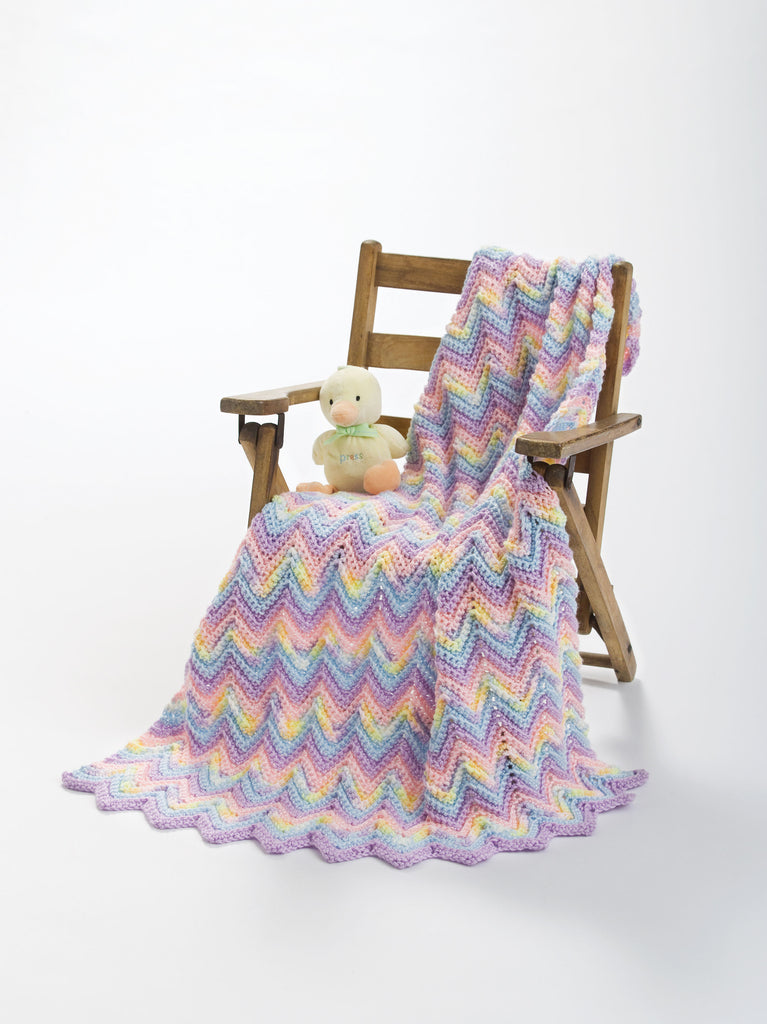 CROCHET PATTERN - Ripple Baby Blanket