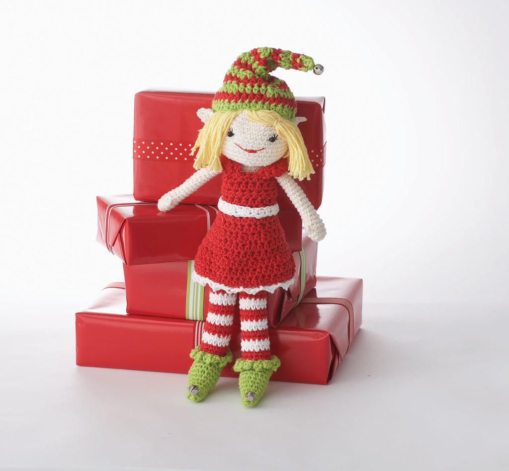 CROCHET PATTERN - Lily The Christmas  Elf