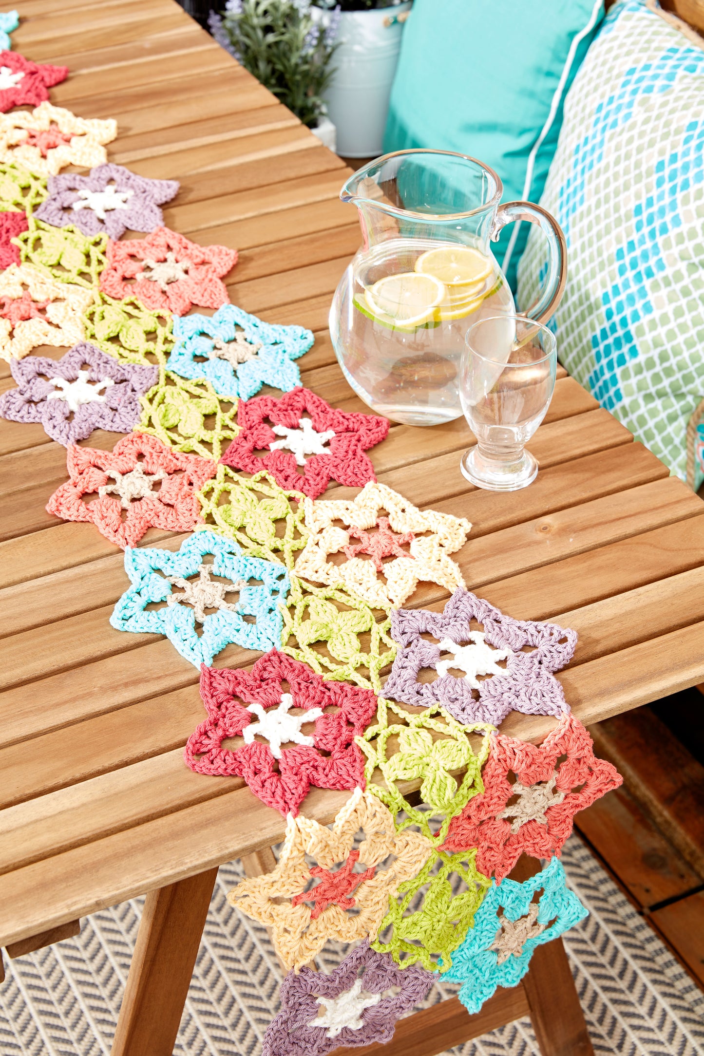 CROCHET PATTERN - Flower Power Table Runner