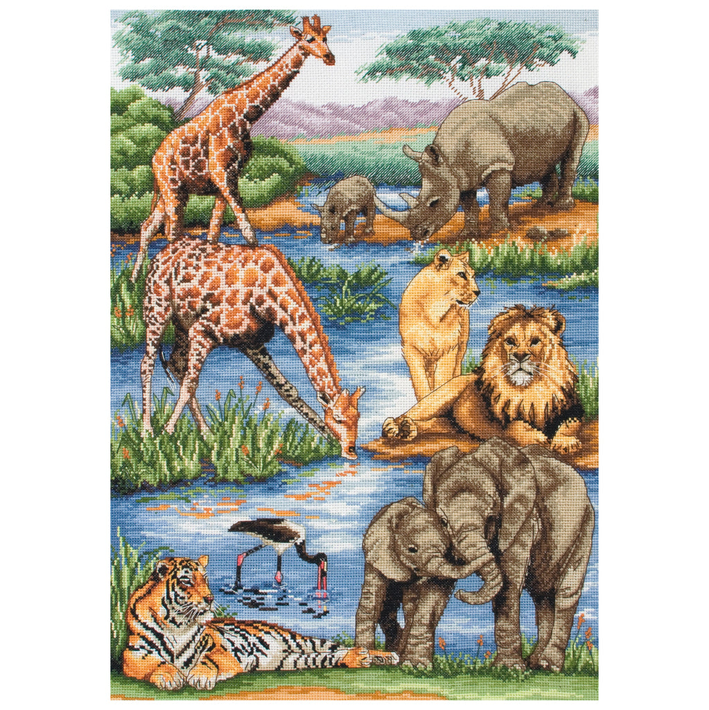 Counted Cross Stitch Kit: Maia Collection: African Wildlife