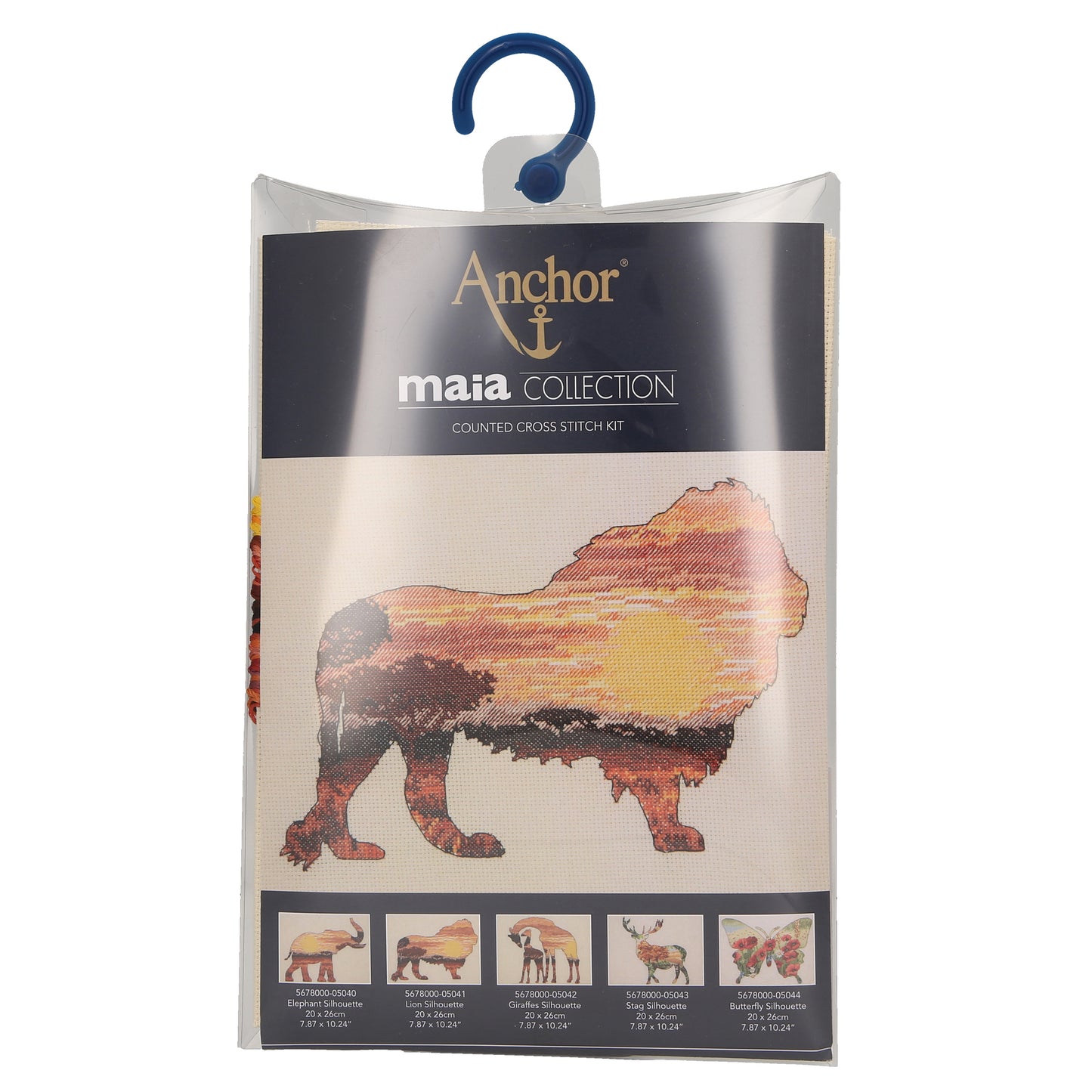 Counted Cross Stitch Kit: Maia Collection: Lion Silhouette