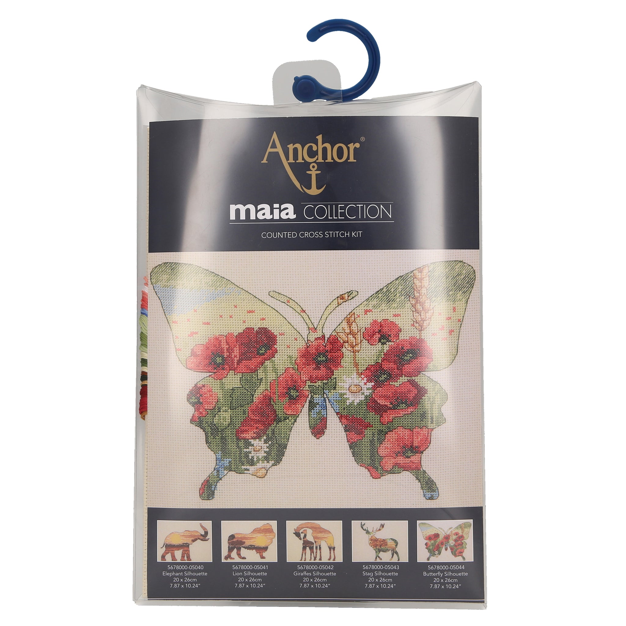 Counted Cross Stitch Kit: Maia Collection: Butterfly Silhouette