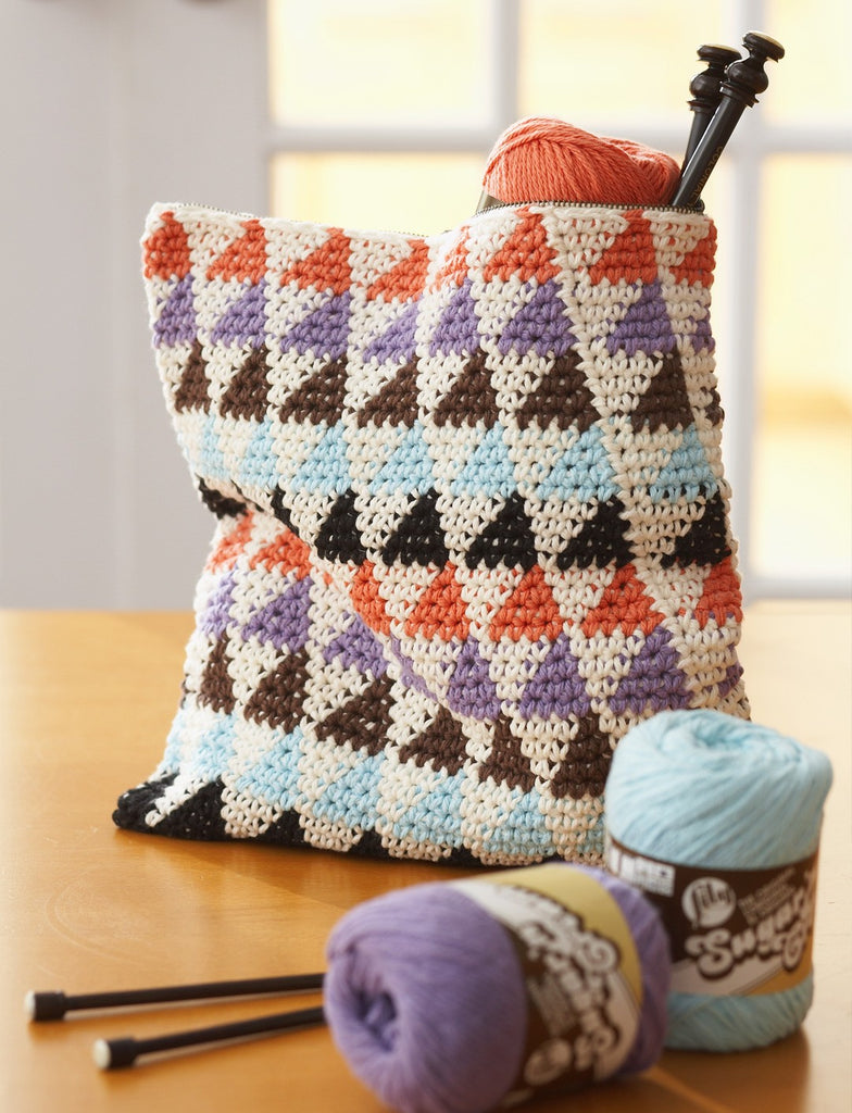 Lily Sugar & Cream Totally Triangles Crochet Bags